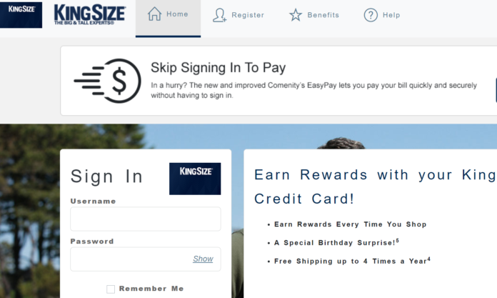 kingsize credit card